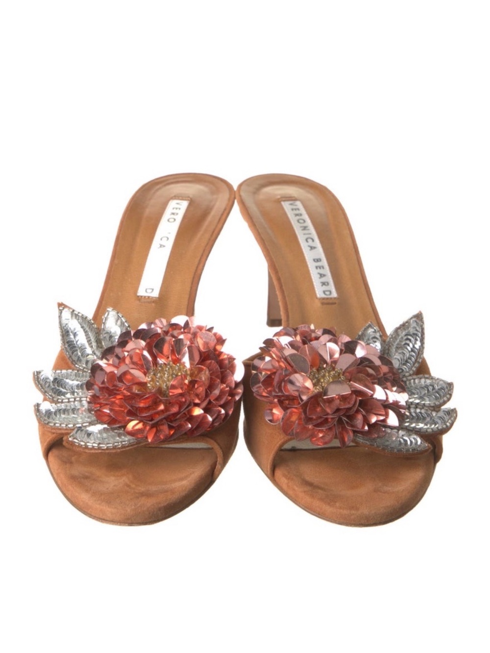 Veronica Beard Embroidered Heels